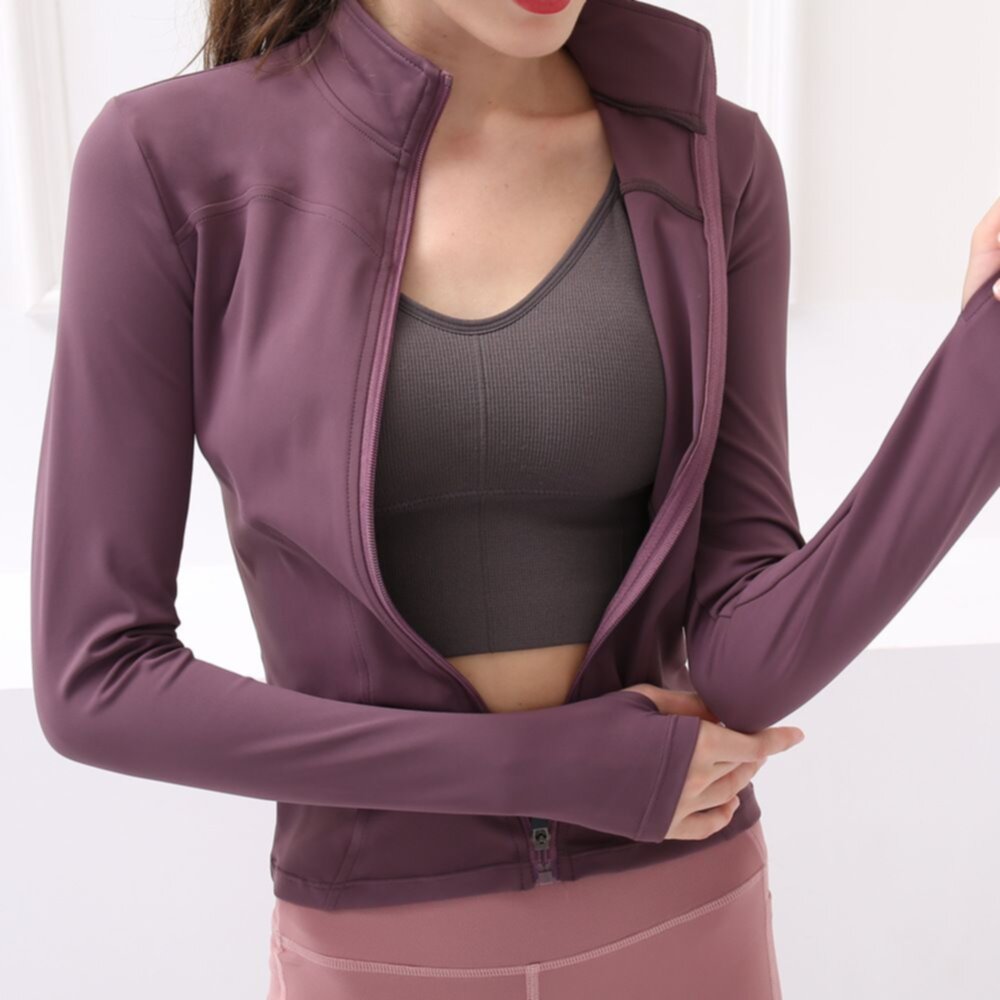 2022 Zipper Cardigan Sportswear Women Soft Yoga Coat